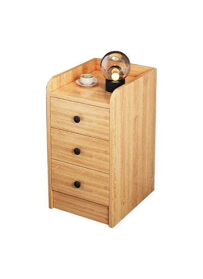 Buy Nightstand | European-style Light Luxury Bedside Table With Drawers  50x34x30 Cm - Brown in Saudi Arabia