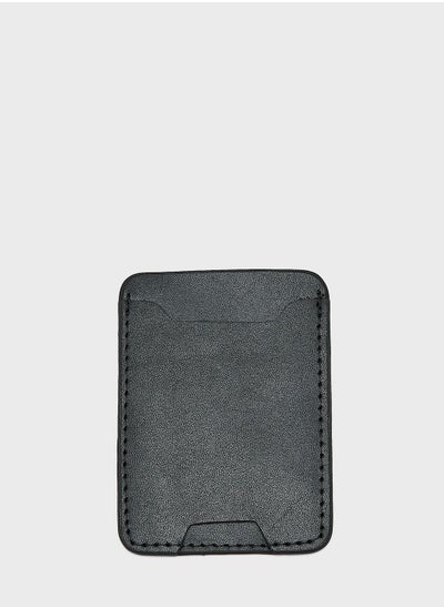 Buy Genuine Leather Adhesive Phone Pocket For Credit Card & Metro Rail in Saudi Arabia