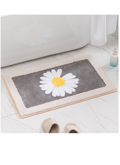 Buy 1-Piece Size Is 50x80 Cm Cartoon Daisy Carpet Floor Mat For Bathroom Entrance Non slip Mat for Bathroom Absorbent Cartoon Foot Mat for Bedroom in Saudi Arabia