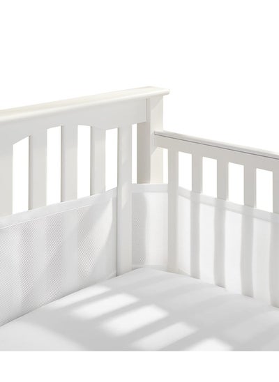 Buy Baby Cot Bumper,Baby Boys Girls Nursery Breathable Crib Bed Liner Bumper Set,Airflow Safe 3D Mesh Crib Liner in Saudi Arabia