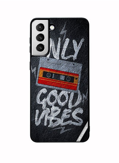 اشتري Protective Case Cover For Samsung Galaxy S22 5G Only Good Vibes Design Multicolour Multicolor في الامارات