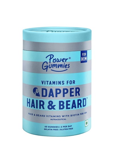 اشتري Power Gummies Dapper Hair and Beard, 60 gummies في الامارات