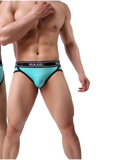 Buy Men's Low Waist Underwear Briefs Emerald Green in Saudi Arabia