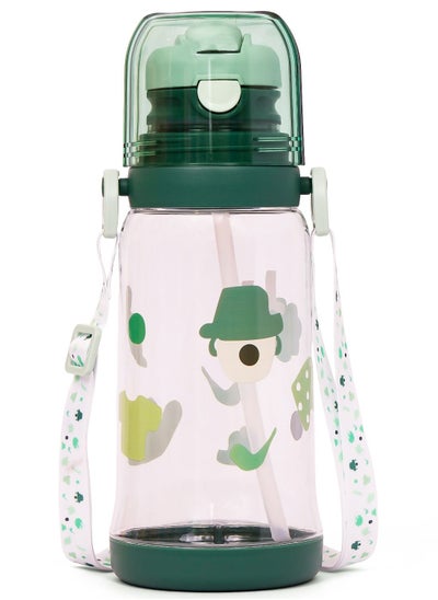 اشتري Eazy Kids Water Bottle 600ml wt straw - Green في الامارات