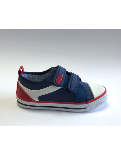 اشتري Flat Fashion Sneakers Comfort Easy Fitting Kids Shoes for Boys Navy في مصر