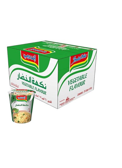 اشتري INDOMIE INSTANT NOODLES VEGETABLE FLAVOUR 24 CUPS X 60G WHOLESALE CARTON في الامارات