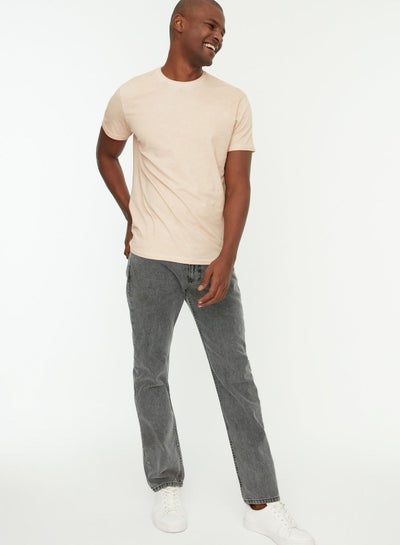 Buy Light Wash Straight Fit Jeans in UAE