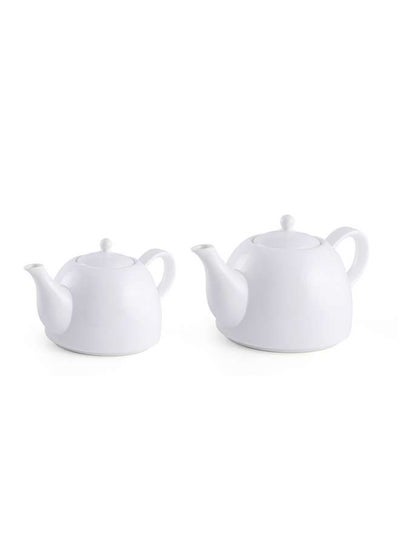 Buy Porcelain Ivory Tea Pot 400 ml in UAE