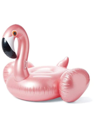 Buy Giant Flamingo Inflatable Pool Float, Summer Swimming Party Seat Lounge Floaty Raft for Kids Adults, Environmental Toxic-Free Water Toys (Rose Gold) in Saudi Arabia