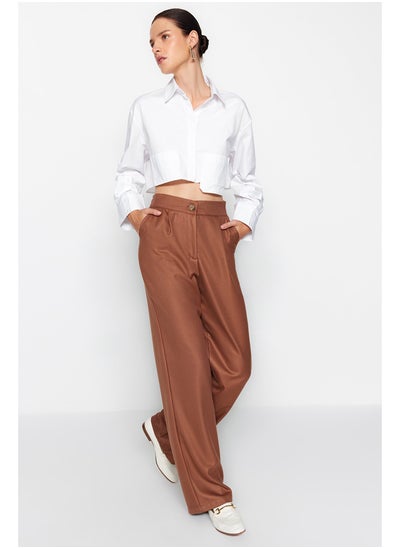 Buy Pants - Brown - Straight in Egypt