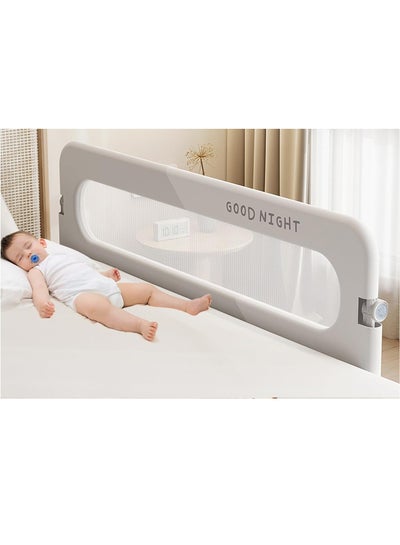Foldable Crib Guardrails Toddler Bed Fence Upgraded and Reinforced
