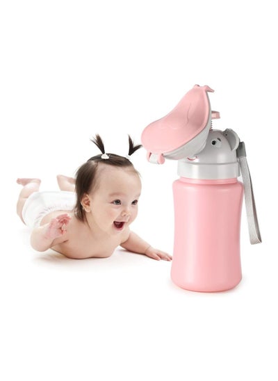 Buy Travel Urinal Portable Potty Pee Cup, for Kids Girls Urinal Emergency Toilet for Camping Car Travel and Kid Potty Pee Training Pee Bottle, for Toddlers Kids Children Baby Girls, Pink in Saudi Arabia