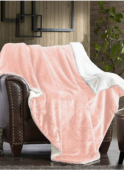 Buy Velvet Sherpa Fur Winter Blanket in Saudi Arabia