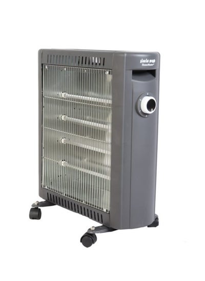 Buy Electric heater with wheels 4 heat candles with temperature control switches with overheat protection feature 1600W power in Saudi Arabia