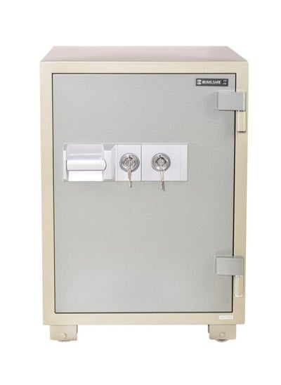 اشتري SD106K Bumil Safe Anti-Burglar Fireproof Safe Box with a Lockable Drawer & an Adjustable Shelf, and Dual Key Locks  (85 X58 X51.6CM 172Kgs) - Made in Korea في مصر