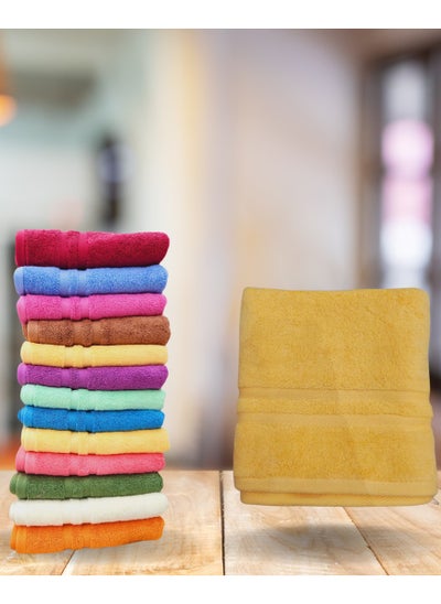 Buy 100% Cotton Towels Multicolor 50x100 cm in Egypt