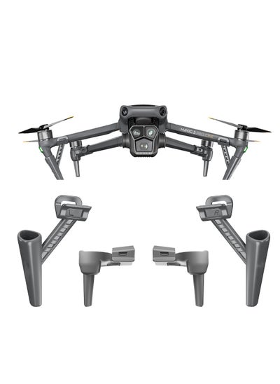 اشتري Mavic 3 Pro Landing Gear Extended Leg Support Stand Support Protector Holder for DJI Mavic 3 Pro Accessories Stable Quick-release Height Increase 30mm Lightweight Only 25.5g Black في السعودية