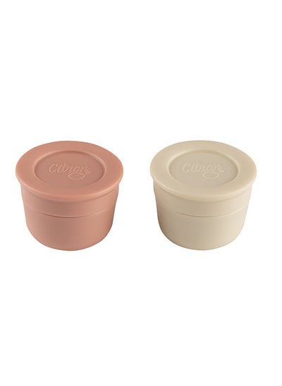 Buy Mini Sauce Containers Blush Pink/Cream in UAE