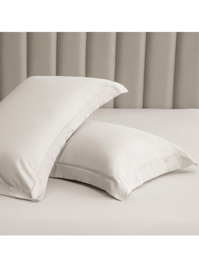 Buy Microfiber Pillowcases 2-Pcs Soft Pillow Cover (50 x 75 CM) With Envelope Closure (Without Pillow Insert),Silk in UAE