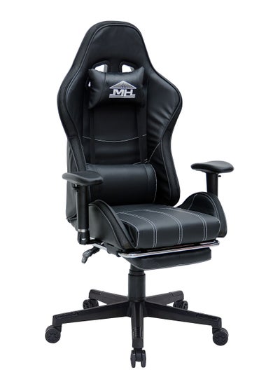 Buy Best Executive Video LED Gaming chair MH-FR50-BLK with Pu leather seats Best For Gaming And Fully Reclining Foot Rest And Soft Leather in UAE