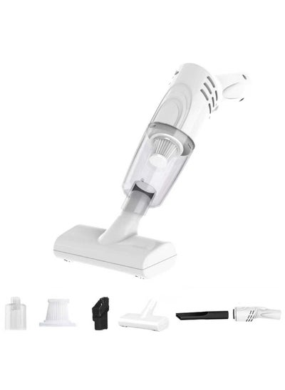 اشتري Vacuum Cleaner Hoovers Mite Removal Instrument Handheld Vacuum Cleaner Vacuum Cordless Cleaner Home Wireless Handheld Vacuum for Car Home Computer Keyboard (white) في السعودية