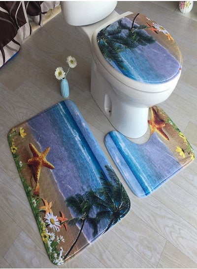 Buy 3pc set bathroom mat in UAE