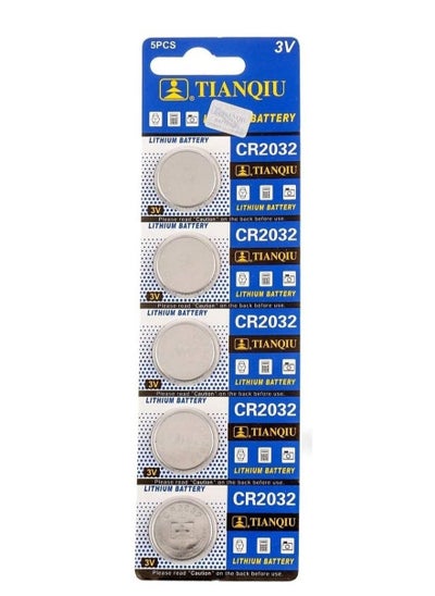 5 Piece CR2032 Lithium Coin Cell Battery 3V price in UAE | Noon UAE ...