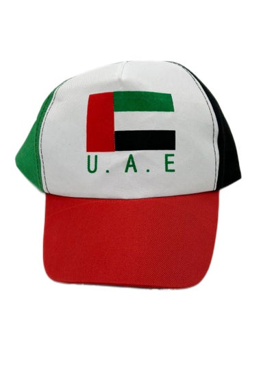Buy UAE Cap For Celebrating National Day UAE Flag Logo Design Cap For Men And Women in UAE