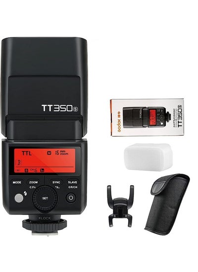 اشتري Godox TT350S Flash Speedlite for Sony Camera, 2.4G Wireless GN36 1/8000s HSS TTL Camera Flash Compatible for Sony Camera A7 A7R A7S A7-II A7-III A7R-II A7R-III A7S-II A6300 A6000 etc في الامارات