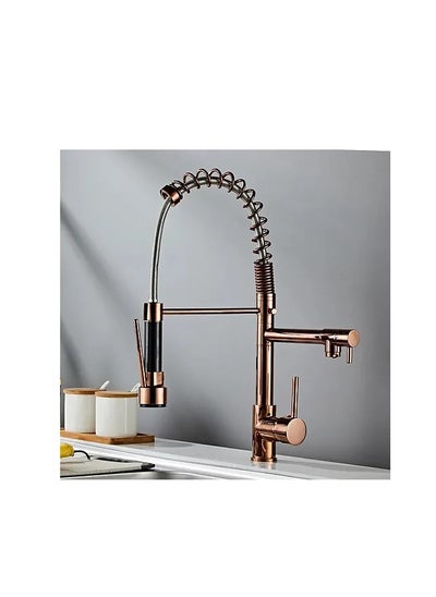 Buy Rose Gold 2 Outlet Kitchen Faucet in Egypt