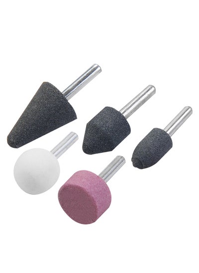 اشتري GRINDING STONES SET/5PC, Aluminum Oxide, Grinding Stone Set of 10 Pc Stone Rotary Grinding Bits with 1/4 Inch and 1/8 Inch Shank, Stone Grinding Bits for Polishing, Deburring, Carving and Engraving. في الامارات