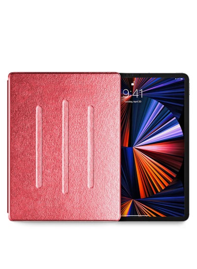 Buy Folio Flip Trifold Leather Stand Case Cover for Apple iPad Pro 12.9 inch 2021 in Saudi Arabia