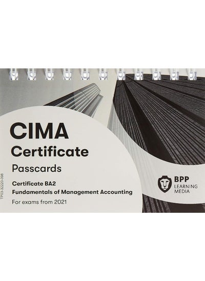 Buy CIMA BA2 Fundamentals of Management Accounting: Passcards in UAE