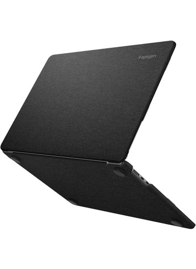 Buy Urban Fit MacBook Air 15 inch Case M3 A3114 (2024) / M2 A2941 (2023) Scratch Resistant Premium Fabric Protective Hard Shell Cover - Black in UAE