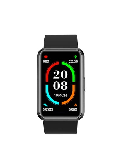 Buy Blackview R5 Black smart watch with 24 Sports Modes, blood and heart rate monitoring and up to 14 days life battery - Only supports english language in Egypt