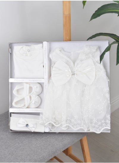 Buy 4-Piece Baby Dress Gift Set in Saudi Arabia