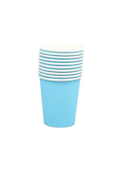 اشتري Thickened disposable paper cups 250ml, 10 pieces في السعودية