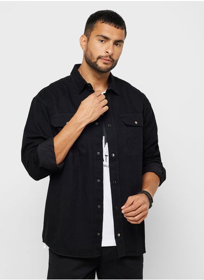 Buy Flap Pocket Regular Fit Shirt in UAE