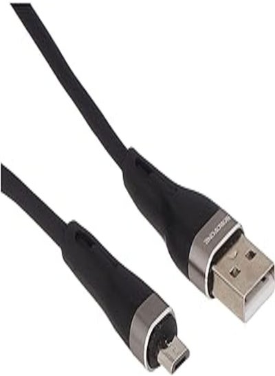 Buy Borofone BX46 Soft silicone charging data Cable,USB Micro, 2.4A, 1 Meter - Black in Egypt