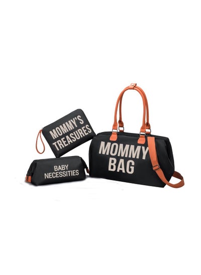 Buy Diaper bag five-piece set baby mother bag fashion portable mother and baby tote bag multi-functional travel bag in UAE