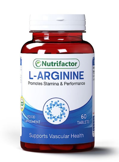 اشتري L-Arginine 1000mg - Nitric Oxide Booster for Men - Vital Amino Acid for Athletic Performance - Supports Muscle Growth, Heart Function, Nitric Oxide Production, and optimal Blood Flow - (60 Tablets) في الامارات