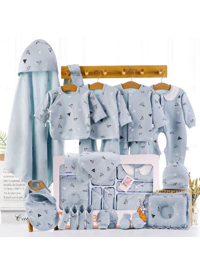 Buy Baby Newborn Essentials Layette Gift Set With Box 22 Piece Baby Girl Boys Gifts Premium Cotton Baby Clothes Accessories Set Fits Newborn Baby Suit Set Cuddle Strap Bib Gloves Saliva Towel Pillow in Saudi Arabia