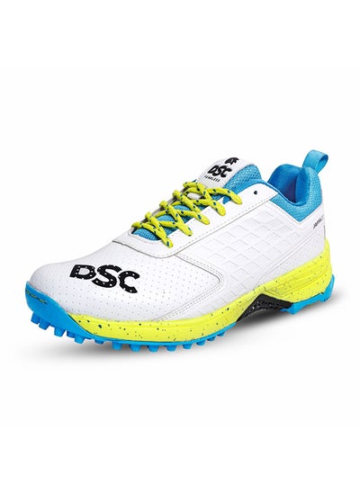 اشتري Jaffa 22 Cricket Shoes for Men and Boys UK-7 White/Lime-Yellow في السعودية