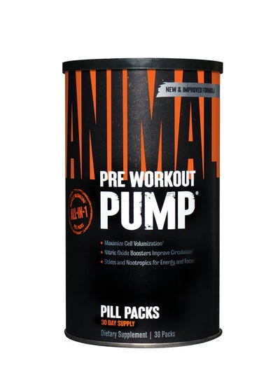 اشتري عبوات Animal Pump لما قبل التمرين، مكمل غذائي، 30 عبوة في الامارات