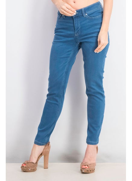 اشتري Women Slim fit Washed Non Stretchable Jeans, Blue في الامارات