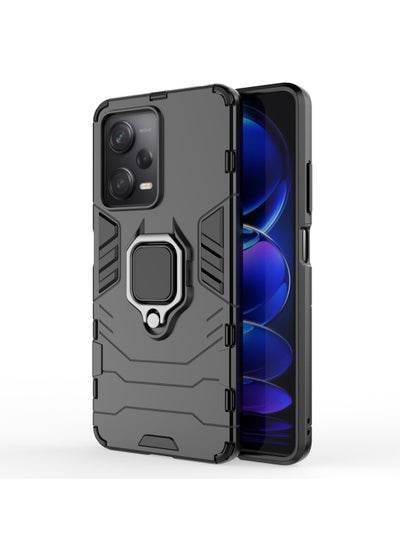 Buy Shockproof Protection Phone Case for Redmi Note 12 Pro 5G/Xiaomi Poco X5 Pro 5G Black in Saudi Arabia