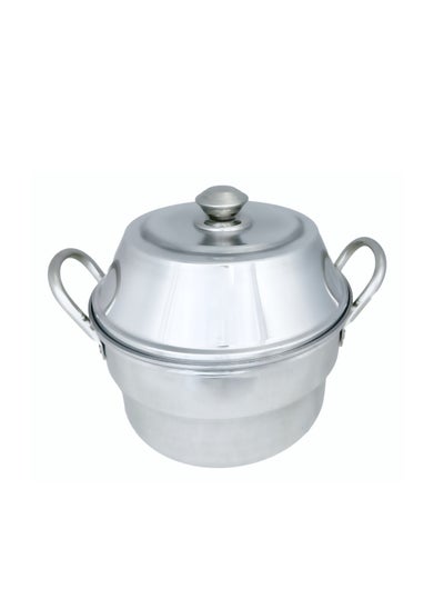 اشتري Idli Pot 7-Pit , Aluminium Ploished Pan, Silver في الامارات