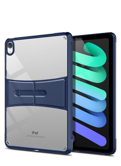اشتري Case for iPad Mini 6 2021 with Built-in Kickstand and TPU Bumper Blue في مصر