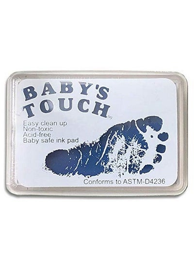 Buy Baby Safe Reusable Hand & Foot Print Ink Pads Blue in Saudi Arabia