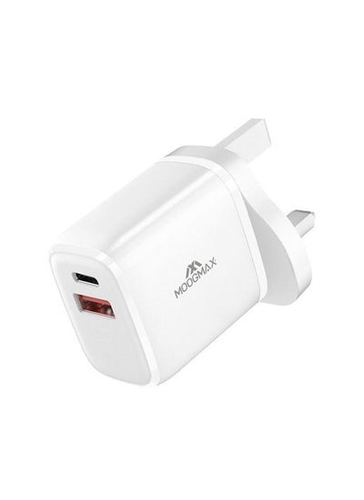 Buy 20WPD Fast Charger White MX21 in Saudi Arabia